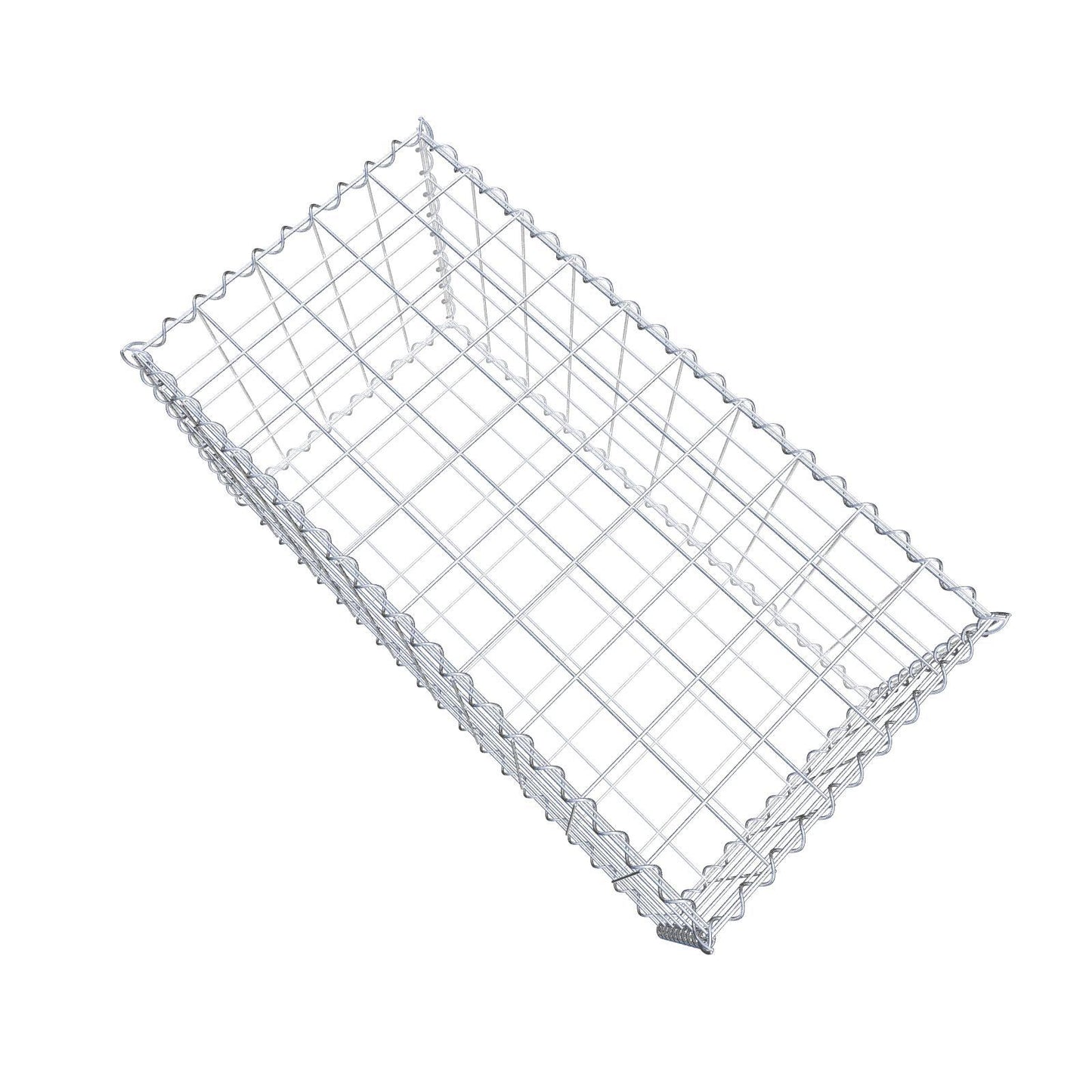 Gabion 100 cm x 50 cm x 50 cm (L x H x P), mailles 10 cm x 10 cm, spirale