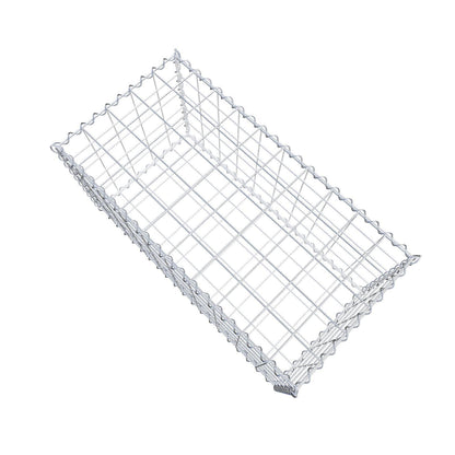 Gabion 100 cm x 50 cm x 50 cm (L x H x P), mailles 10 cm x 10 cm, spirale