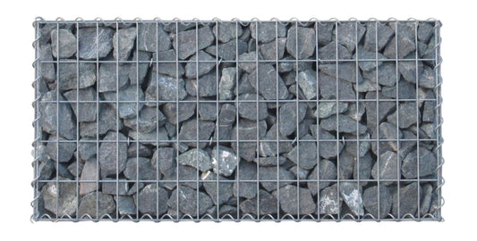 Sats med 2 gabioner 100 cm x 60 cm x 20 cm (L x H x D), maskstorlek 5 x 10 cm, spiral