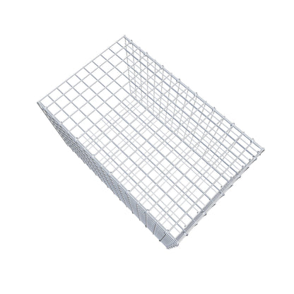 Monteret gabion type 2 80 cm x 50 cm x 50 cm (L x H x D), maskestørrelse 5 cm x 5 cm, C-ring
