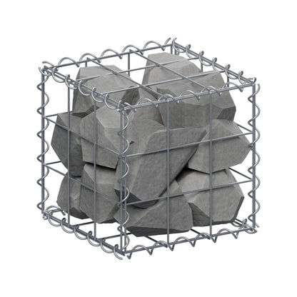 Gabion 30 cm x 30 cm x 30 cm (L x H x D), maskestørrelse 10 cm x 10 cm, spiral
