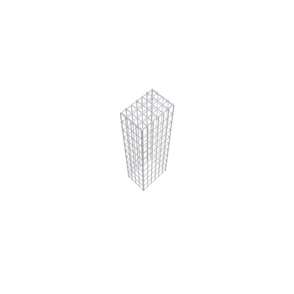 Mounted gabion type 3 100 cm x 20 cm x 30 cm (L x H x D), mesh size 5 cm x 10 cm, C-ring