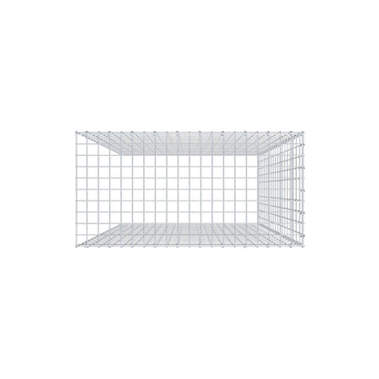 Mounted gabion type 4 200 cm x 100 cm x 50 cm (L x H x D), mesh size 5 cm x 10 cm, C-ring