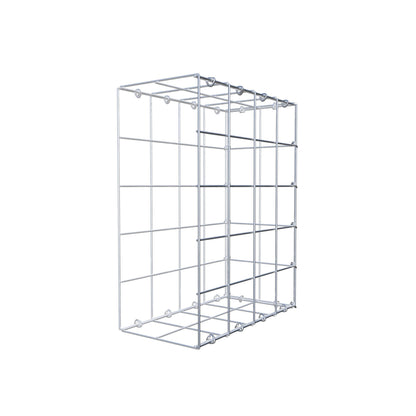 Mounted gabion type 2 50 cm x 40 cm x 20 cm (L x H x D), mesh size 10 cm x 10 cm, C-ring