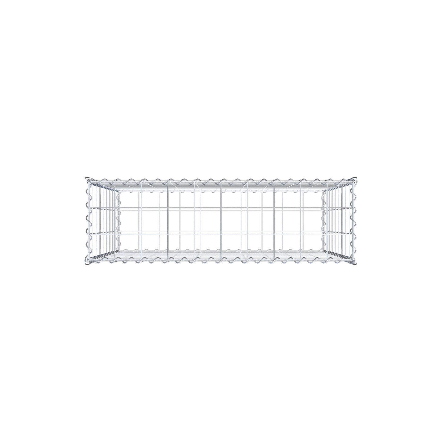 Gabion 100 cm x 90 cm x 30 cm (L x H x D), maskstorlek 10 cm x 10 cm, spiral