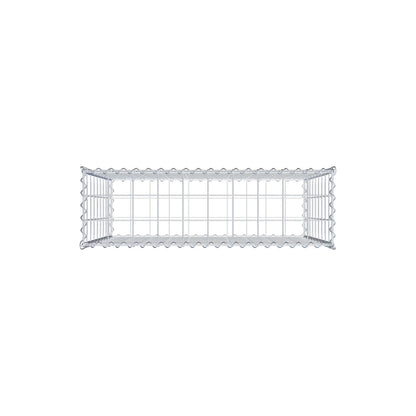Gabion 100 cm x 90 cm x 30 cm (L x H x D), maskstorlek 10 cm x 10 cm, spiral
