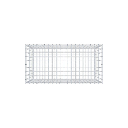 Gabbione 100 cm x 80 cm x 50 cm (L x H x P), maglia 5 cm x 10 cm, anello a C