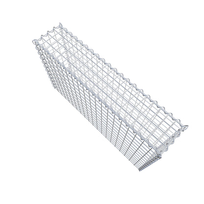 Opvokset gabion type 3 100 cm x 60 cm x 20 cm (L x H x D), maskestørrelse 5 cm x 5 cm, spiral