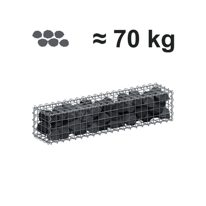 Gabion 100 cm x 20 cm x 20 cm (L x H x P), mailles 5 cm x 5 cm, spirale