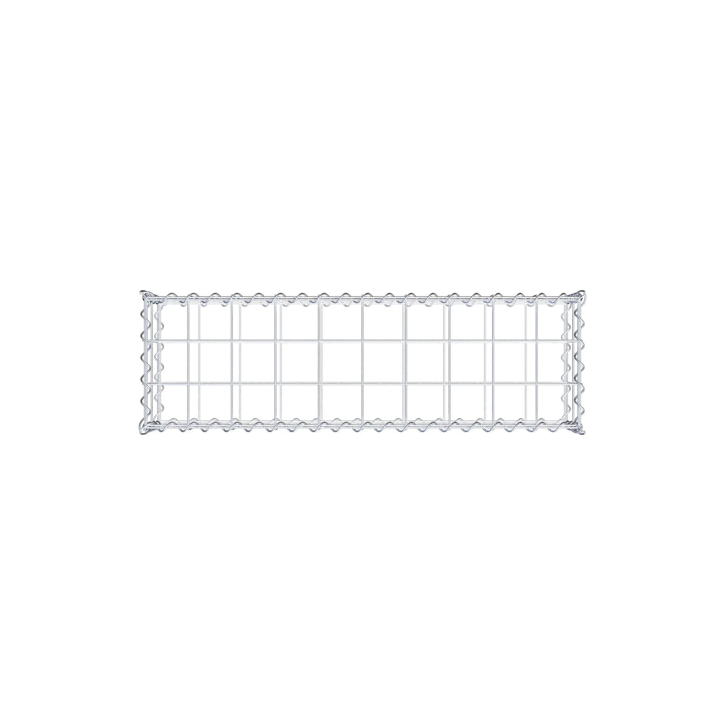 Gabbione 100 cm x 20 cm x 30 cm (L x H x P), maglia 10 cm x 10 cm, spirale