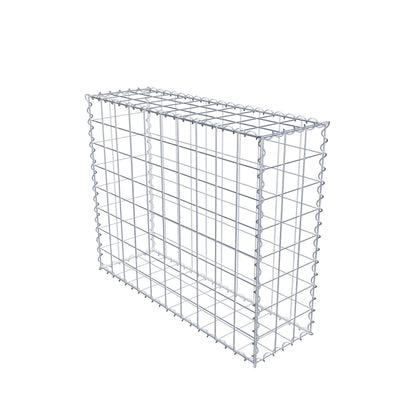 Gabbione 100 cm x 80 cm x 30 cm (L x H x P), maglia 10 cm x 10 cm, spirale