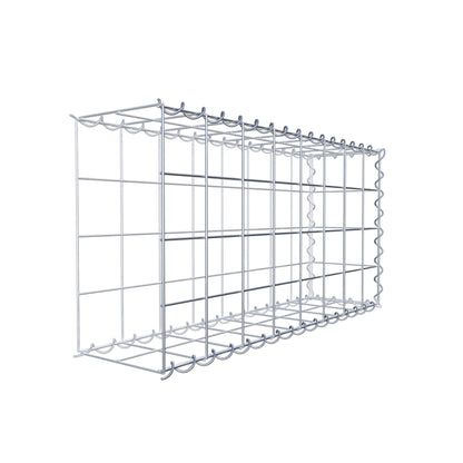 Anbaugabione Typ 2 80 cm x 40 cm x 20 cm (L x H x T), Maschenweite 10 cm x 10 cm, Spirale