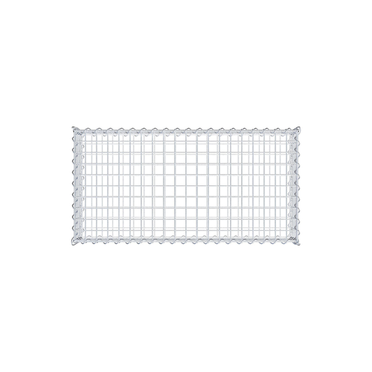 Gabion 100 cm x 20 cm x 50 cm (L x H x P), mailles 5 cm x 5 cm, spirale