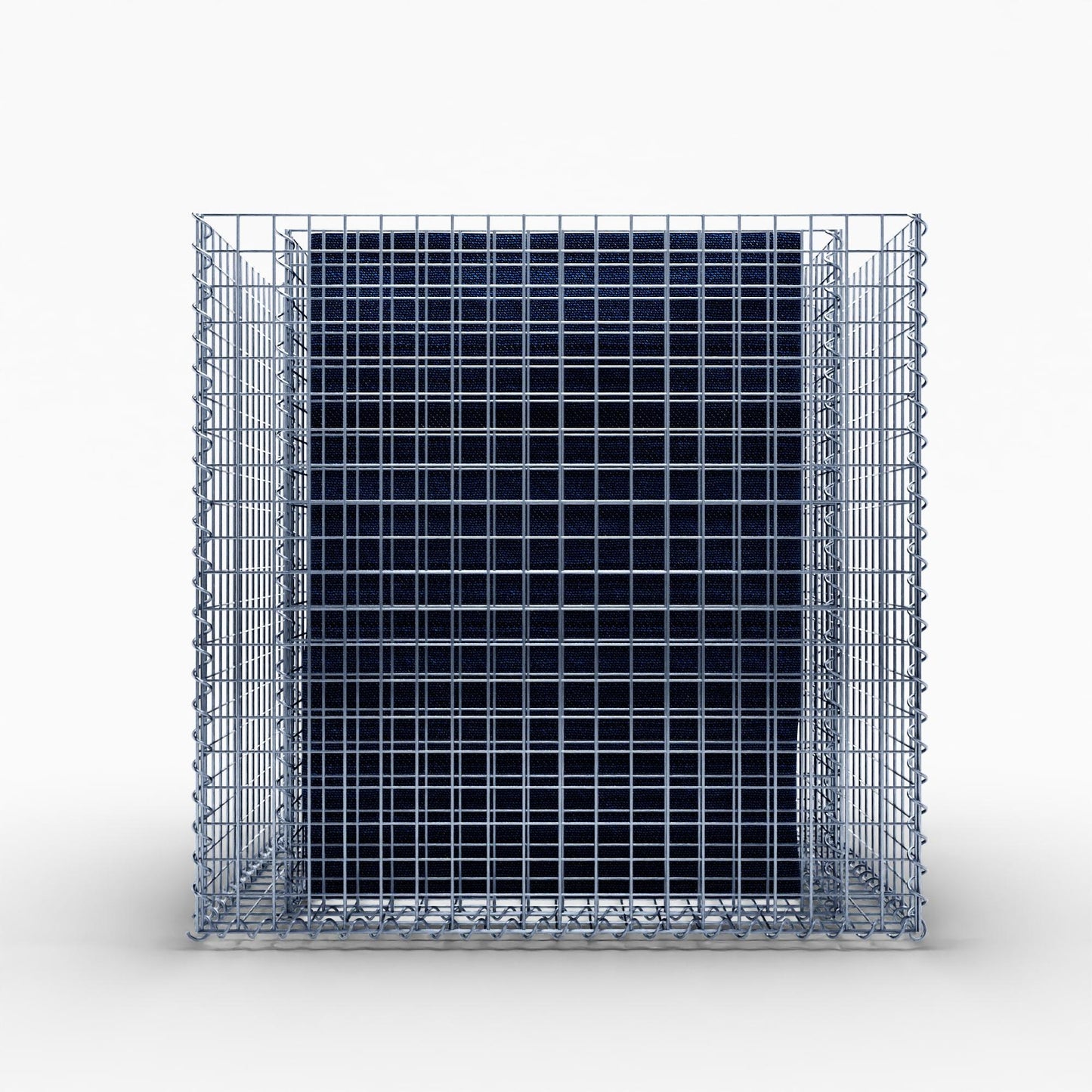 Lecho elevado rectangular 100 cm x 80 cm x 100 cm (largo x alto x fondo), malla 5 x 5 cm, espesor de pared 10 cm