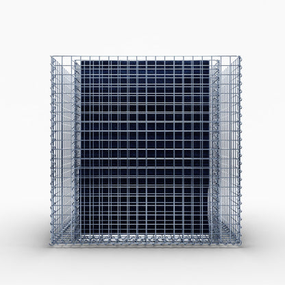 Lecho elevado rectangular 100 cm x 80 cm x 100 cm (largo x alto x fondo), malla 5 x 5 cm, espesor de pared 10 cm