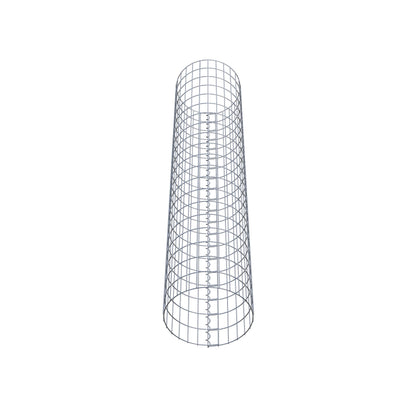 Gabionpelare rund 42 cm diameter, 200 cm höjd, maskstorlek 5 cm x 10 cm