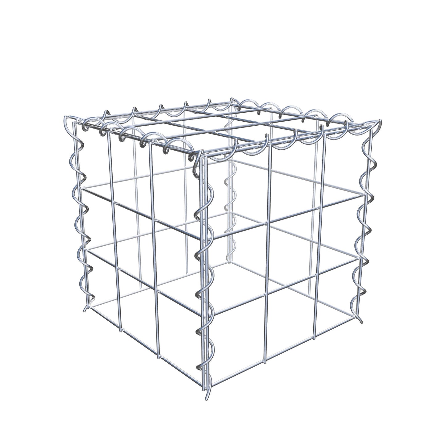 Gabion rapporté type 3 30 cm x 30 cm x 30 cm (L x H x P), mailles 10 cm x 10 cm, spirale