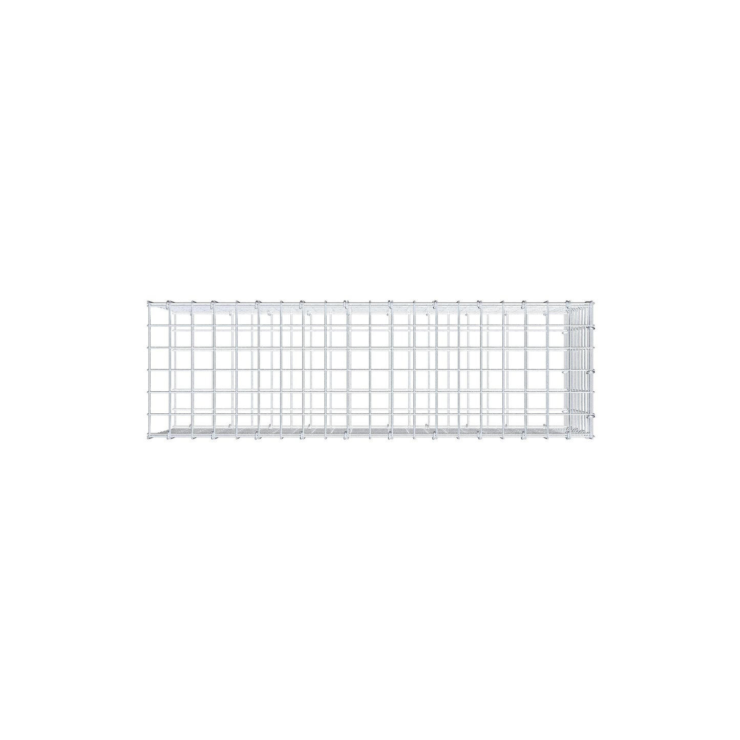 Fourche rapportée type 2 100 cm x 40 cm x 30 cm (L x H x P), mailles 5 cm x 5 cm, anneau C