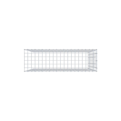 Opbouw schanskorf type 4 100 cm x 100 cm x 30 cm (L x H x D), maaswijdte 5 cm x 10 cm, C-ring