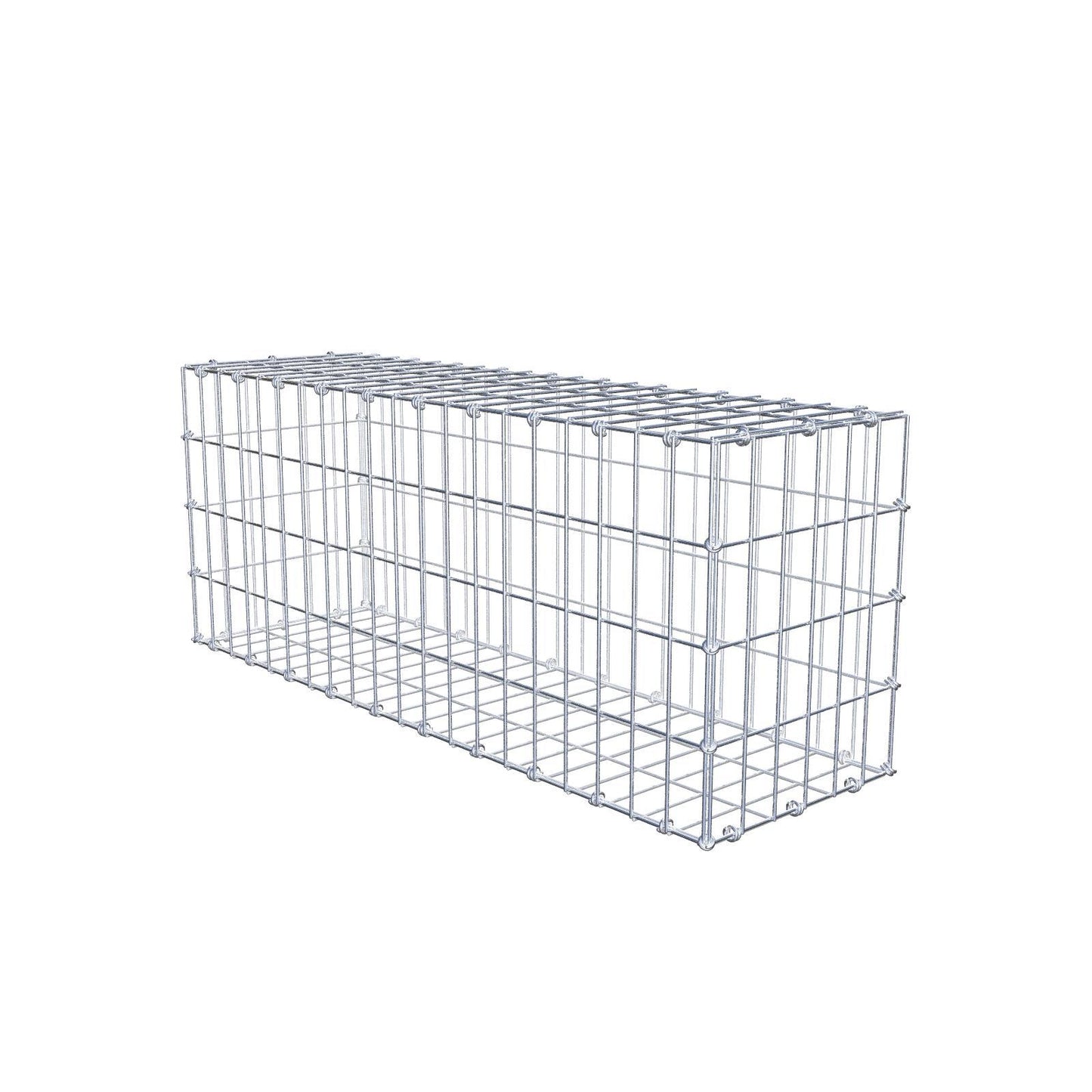 Schanskorf 100 cm x 40 cm x 30 cm (L x H x D), maaswijdte 5 x 10 cm, spiraalring