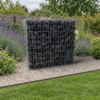 Gabione 100 cm x 90 cm x 20 cm (L x H x T), Maschenweite 5 cm x 10 cm, Spirale