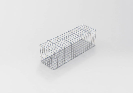 Thermisch verzinkte schanskorf 102 cm x 32 cm x 32 cm, maaswijdte 5 cm x 10 cm, volledig gelast