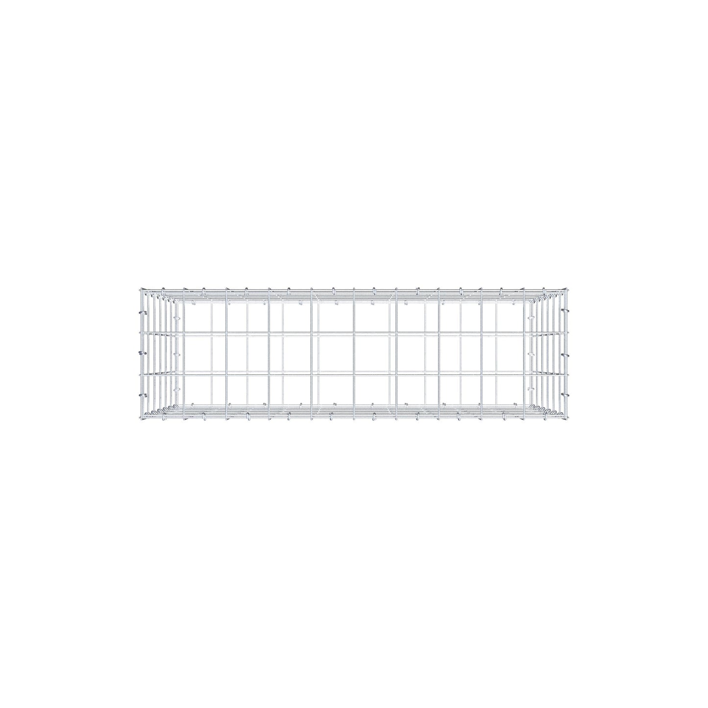 Schanskorf 100 cm x 60 cm x 30 cm (L x H x D), maaswijdte 10 cm x 10 cm, C-ring