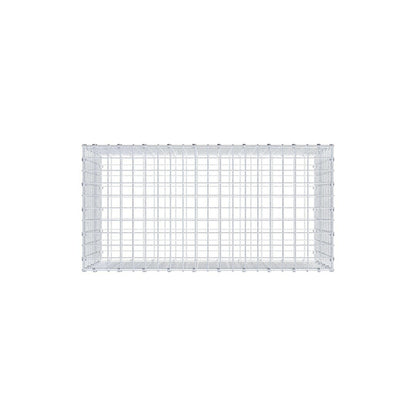 Gabione 100 cm x 50 cm x 50 cm (L x H x T), Maschenweite 5 x 5 cm, Spiralring