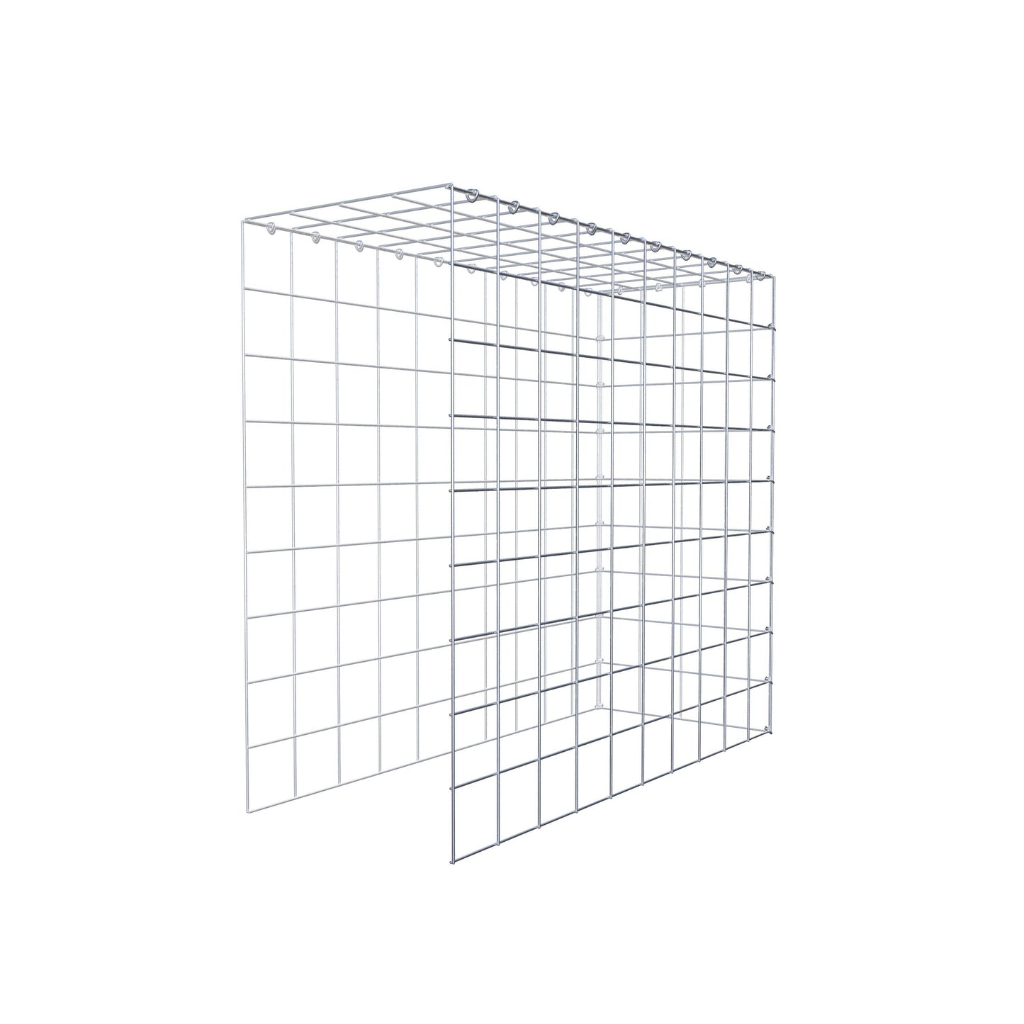 Extra gabion typ 4 100 cm x 90 cm x 40 cm (L x H x D), maskstorlek 10 cm x 10 cm, C-ring