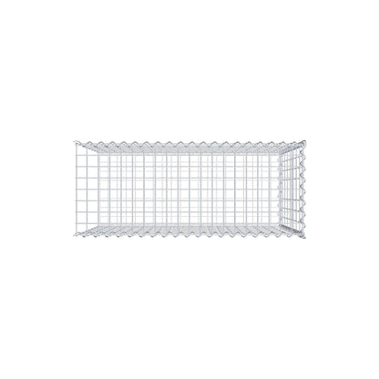 Gabion rapporté type 2 100 cm x 80 cm x 40 cm (L x H x P), mailles 5 cm x 10 cm, spirale