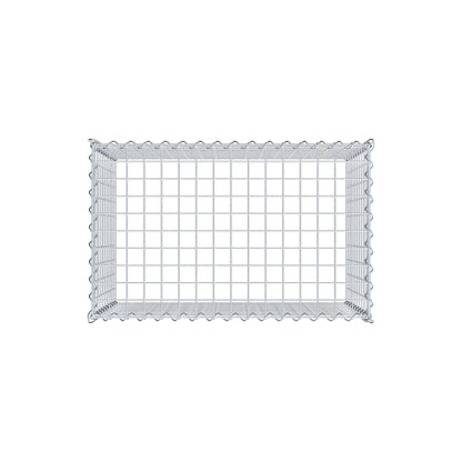 Påväxt gabion typ 3 80 cm x 50 cm x 50 cm (L x H x D), maskstorlek 5 cm x 5 cm, spiral