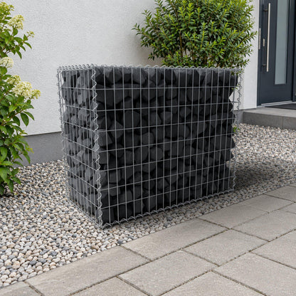 Gabion 100 cm x 80 cm x 50 cm (L x H x D), maskestørrelse 5 cm x 10 cm, spiral