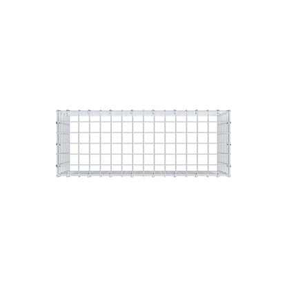 Mounted gabion type 3 80 cm x 40 cm x 30 cm (L x H x D), mesh size 5 cm x 5 cm, C-ring