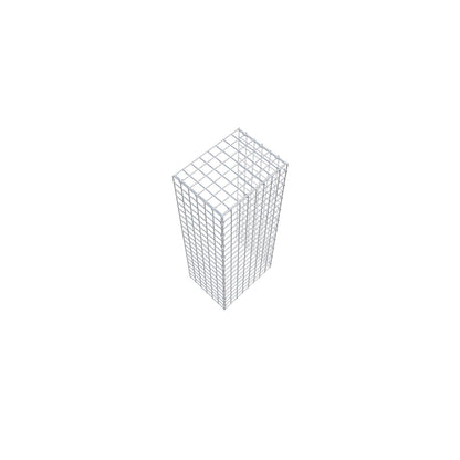 Monteret gabion type 4 100 cm x 30 cm x 40 cm (L x H x D), maskestørrelse 5 cm x 5 cm, C-ring
