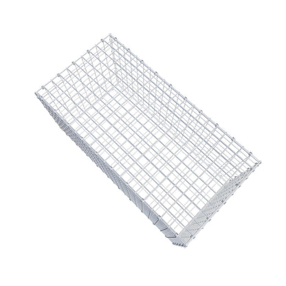 Gabione 100 cm x 50 cm x 50 cm (L x H x T), Maschenweite 5 x 5 cm, Spiralring