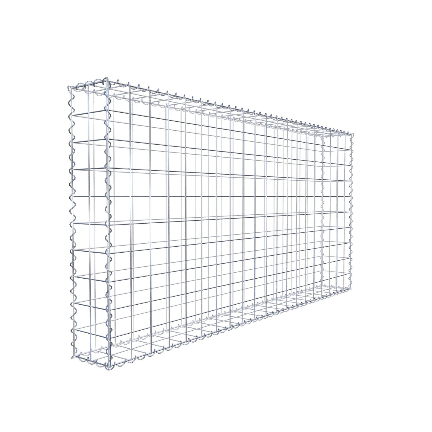 Gabbione 200 cm x 100 cm x 20 cm (L x H x P), maglia 10 cm x 10 cm, spirale