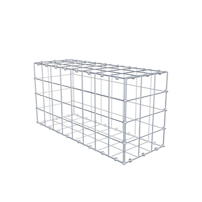 Gabion 80 cm x 40 cm x 30 cm (L x H x D), maskestørrelse 10 x 10 cm, spiralring