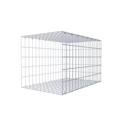 Anbaugabione Typ 2 80 cm x 50 cm x 50 cm, Maschenweite 5 cm x 10 cm, C-Ring