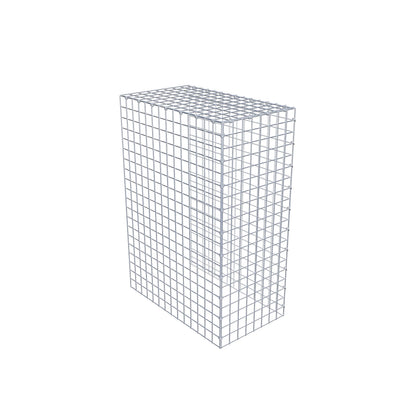Typ 4 påbyggnadsgabion 100 cm x 70 cm x 40 cm (L x H x D), maskstorlek 5 cm x 5 cm, C-ring
