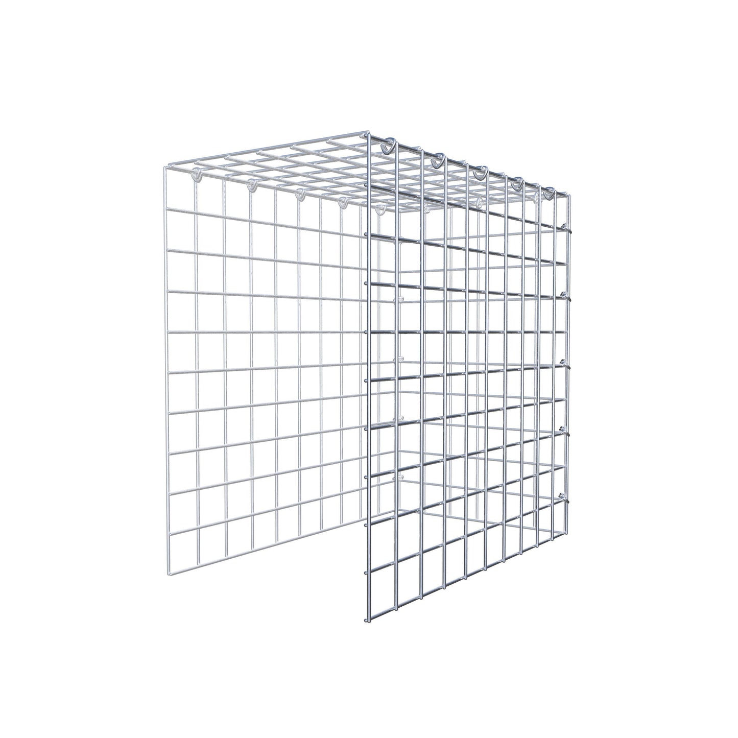Fourche rapportée type 4 50 cm x 50 cm x 30 cm (L x H x P), mailles 5 cm x 5 cm, anneau C