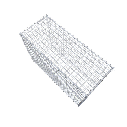 Gabione 100 cm x 70 cm x 40 cm (L x H x T), Maschenweite 5 cm x 5 cm, Spirale