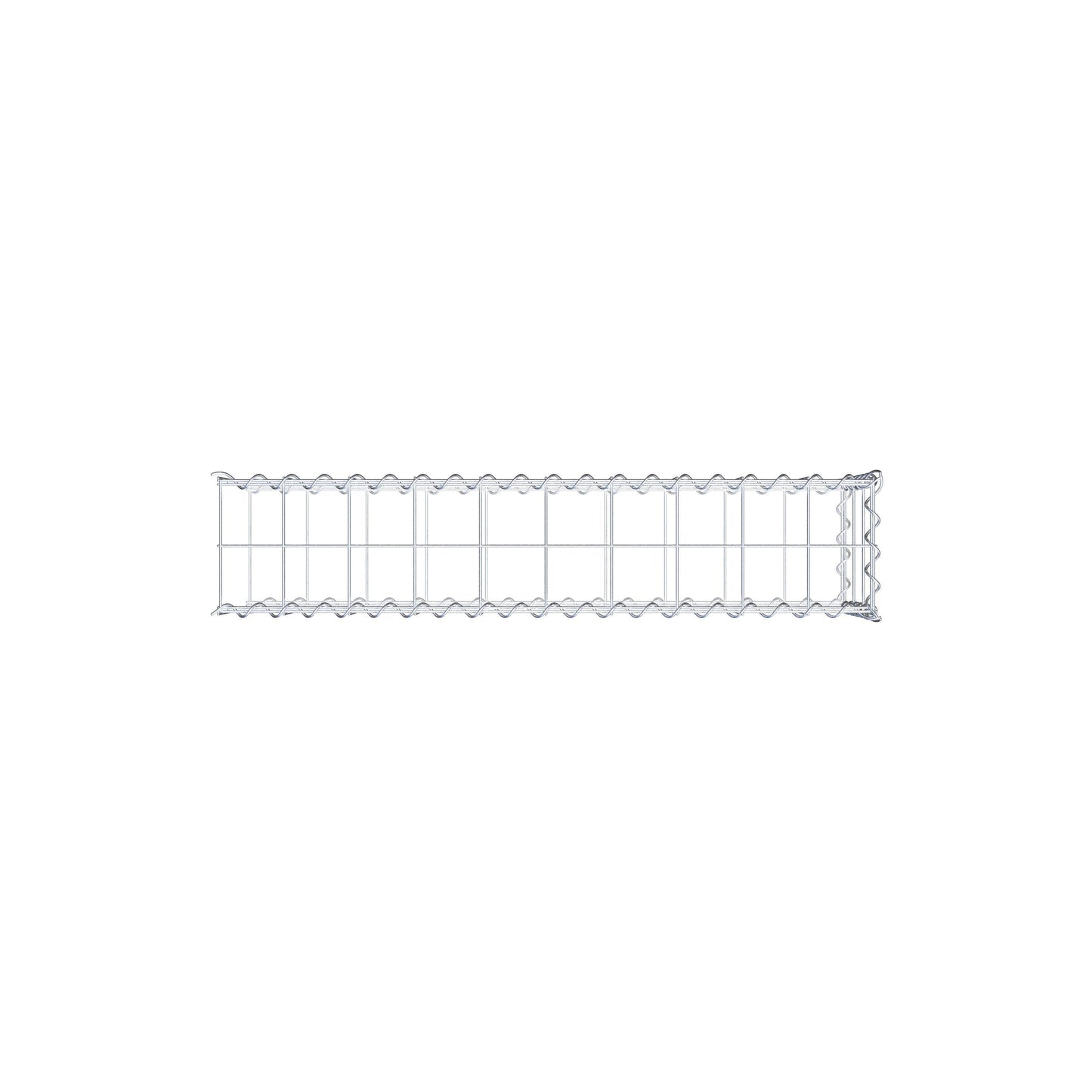 Anbaugabione Typ 2 100 cm x 30 cm x 20 cm (L x H x T), Maschenweite 10 cm x 10 cm, Spirale
