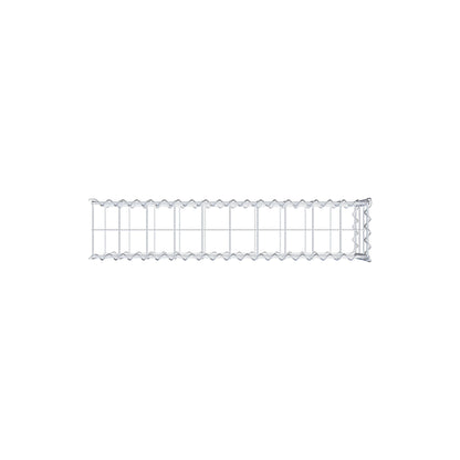 Anbaugabione Typ 2 100 cm x 30 cm x 20 cm (L x H x T), Maschenweite 10 cm x 10 cm, Spirale