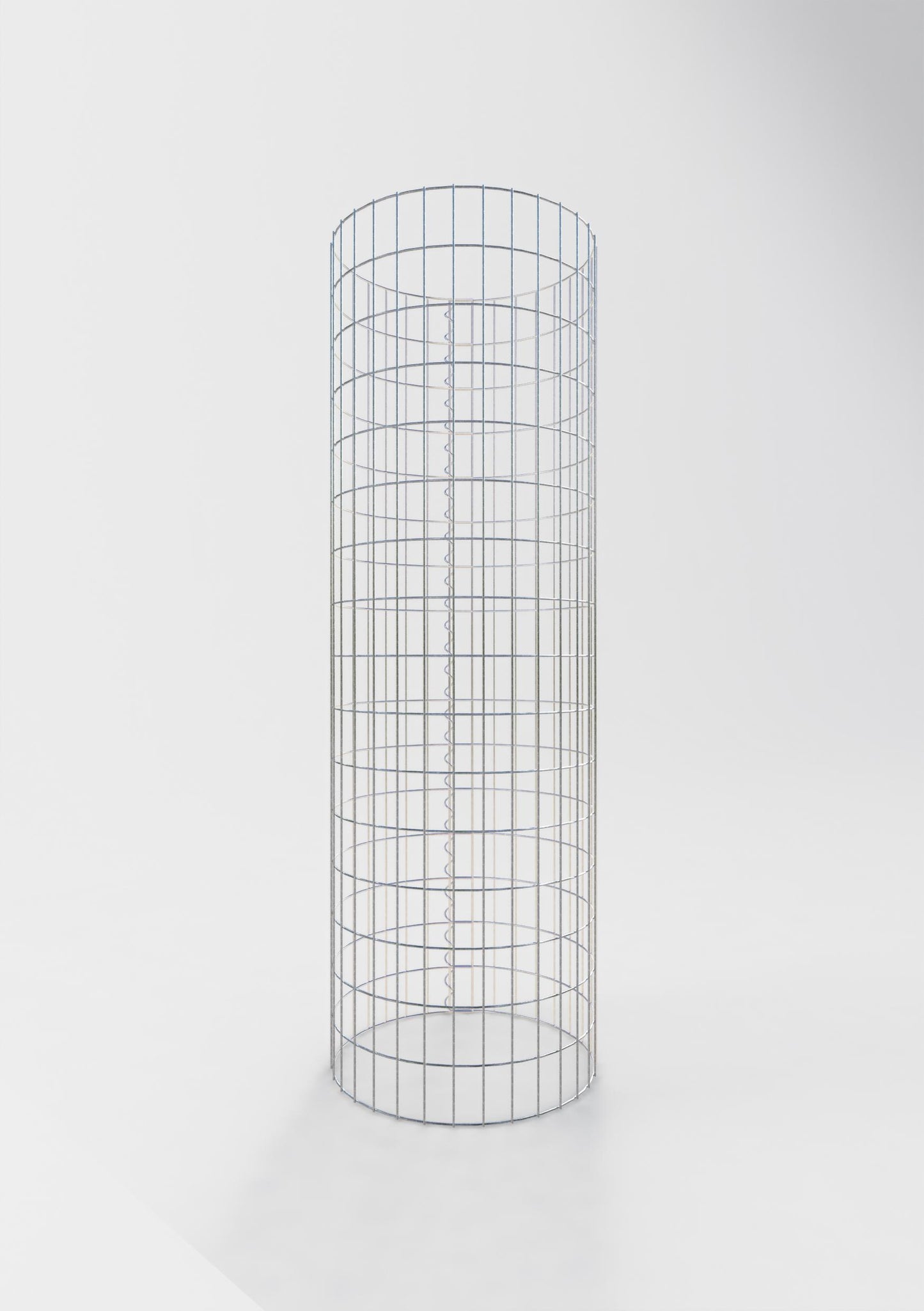 Gabionensäule rund 52 cm Durchmesser, 160 cm Höhe, Maschenweite 5 cm x 10 cm