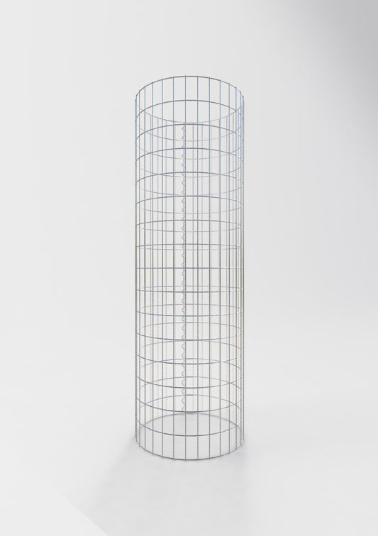 Gabionsøjle ca. 52 cm diameter, 160 cm højde, maskestørrelse 5 cm x 10 cm
