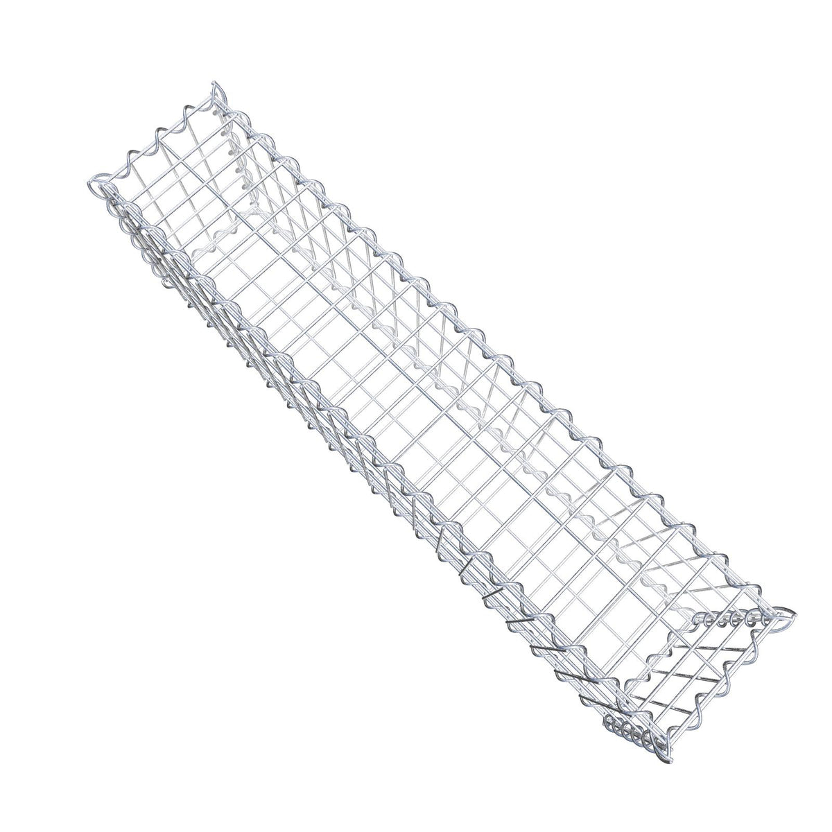 Gabion 100 cm x 30 cm x 20 cm (L x H x P), mailles 5 cm x 10 cm, spirale