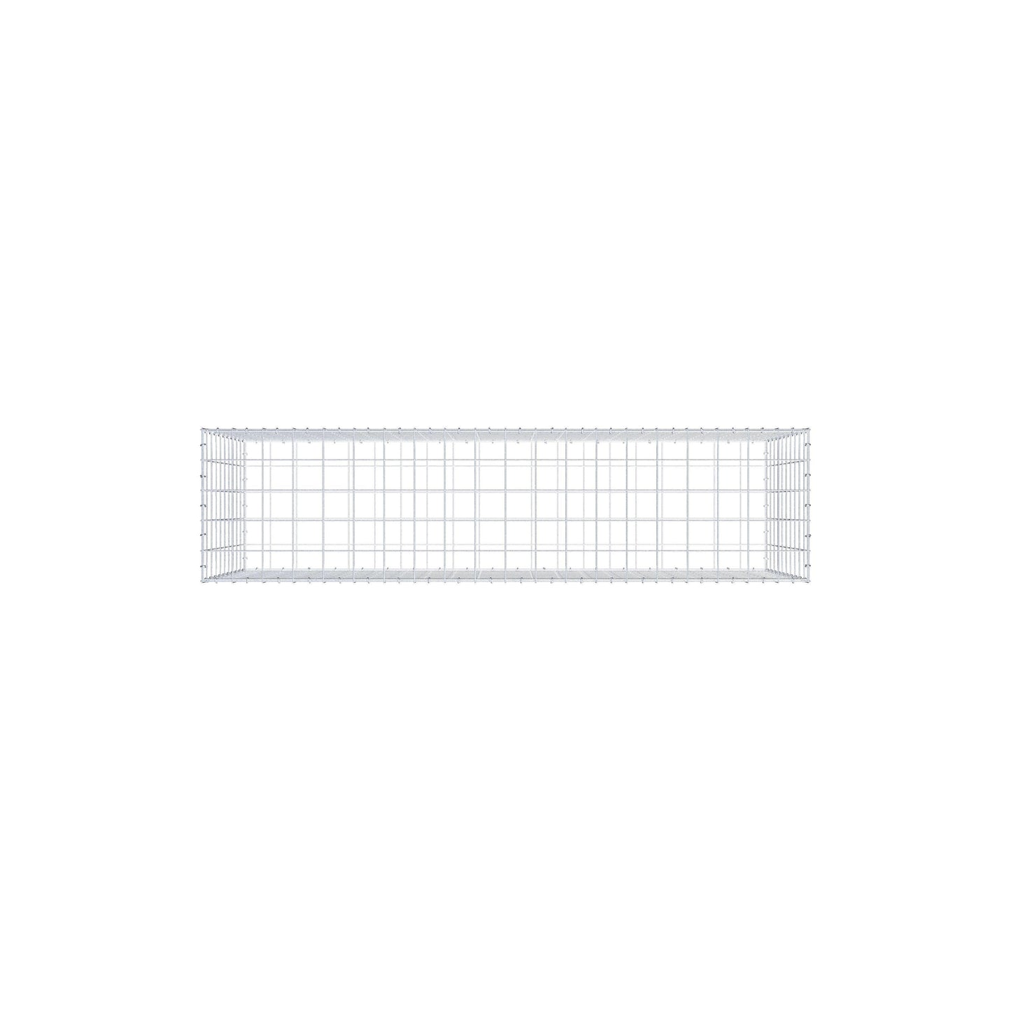 Gabbione 200 cm x 100 cm x 50 cm (L x H x P), maglia 10 cm x 10 cm, anello a C