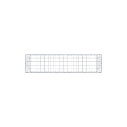 Gabbione 200 cm x 100 cm x 50 cm (L x H x P), maglia 10 cm x 10 cm, anello a C