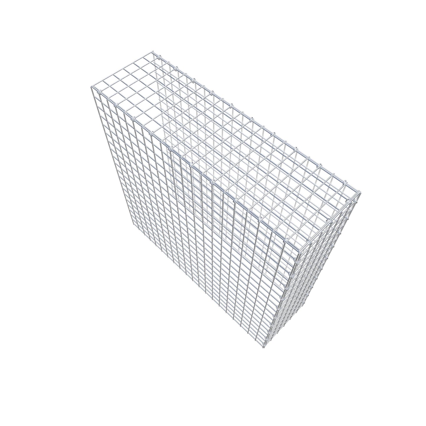 Gavión adicional tipo 4 100 cm x 100 cm x 30 cm (L x A x P), malla 5 cm x 5 cm, anillo en C