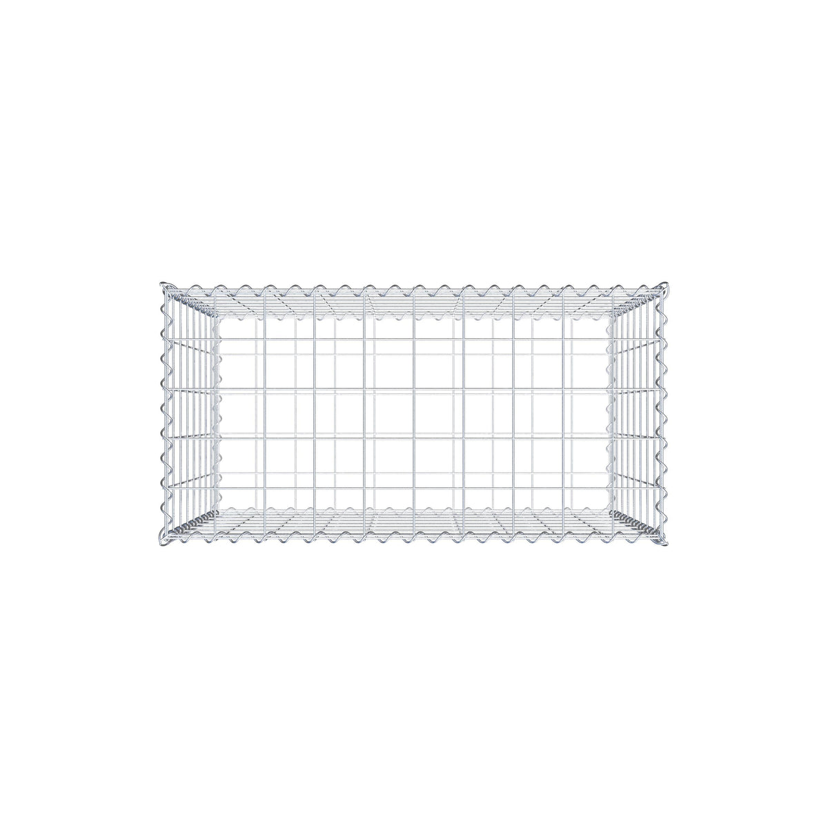 Gabion 100 cm x 80 cm x 50 cm (L x H x D), maskstorlek 10 cm x 10 cm, spiral